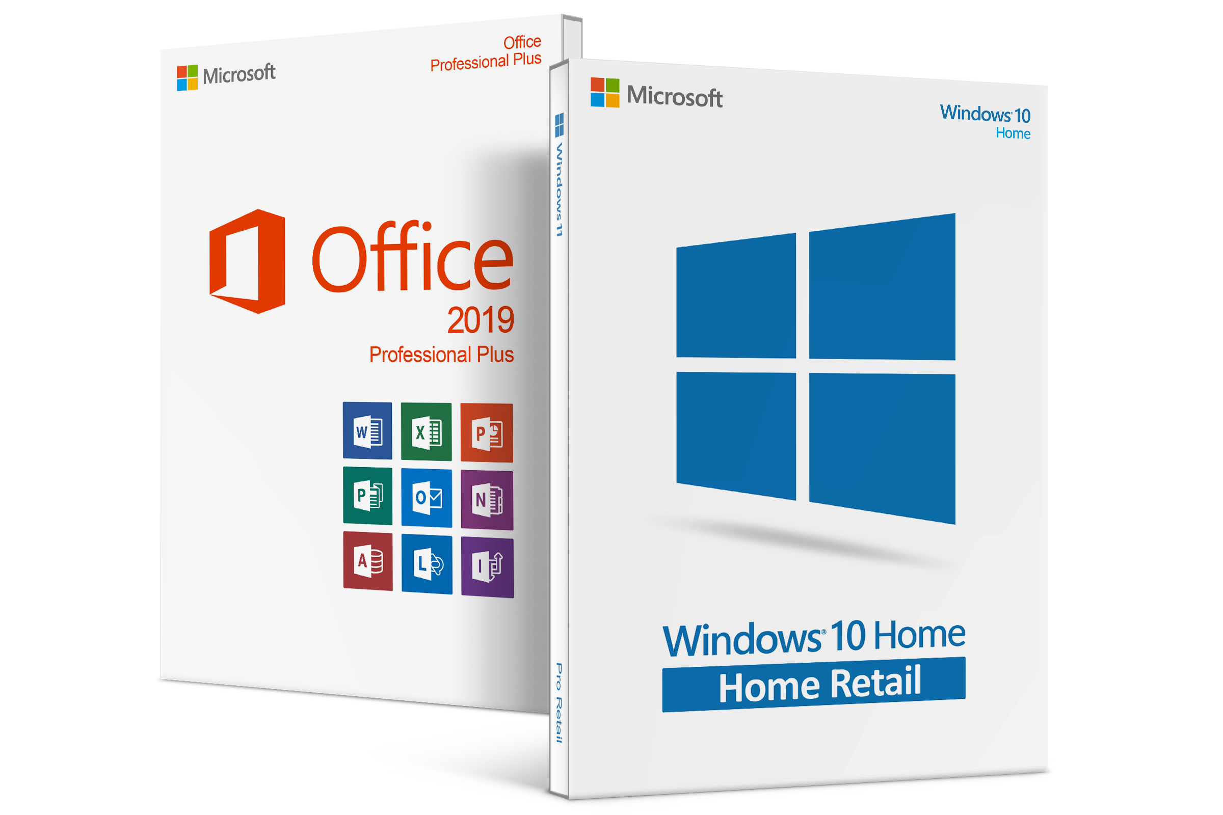 Pachet Windows 10 Home + Office 2019 Pro Plus