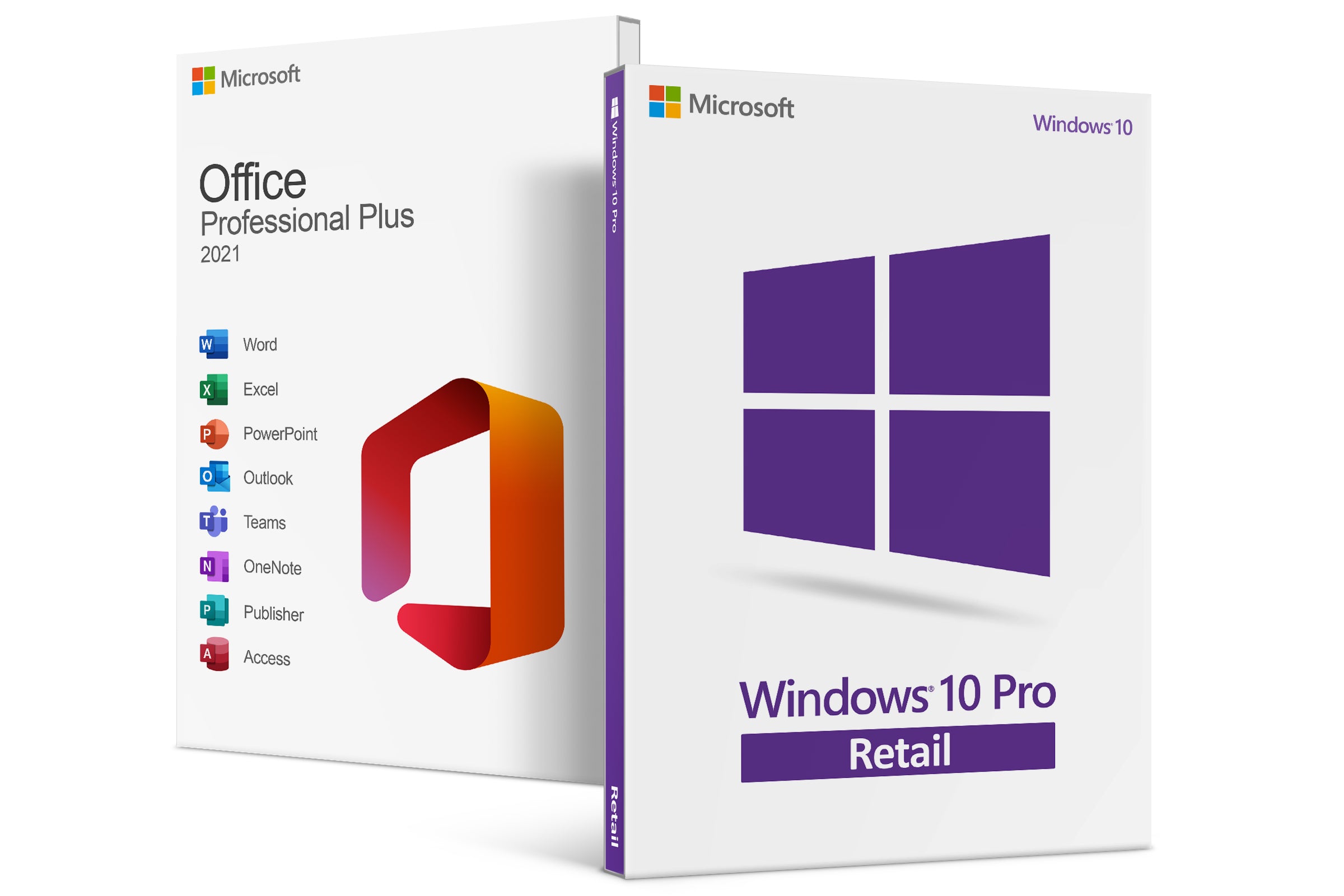 Pachet Windows 10 Pro OEM + Office 2021 Pro Plus