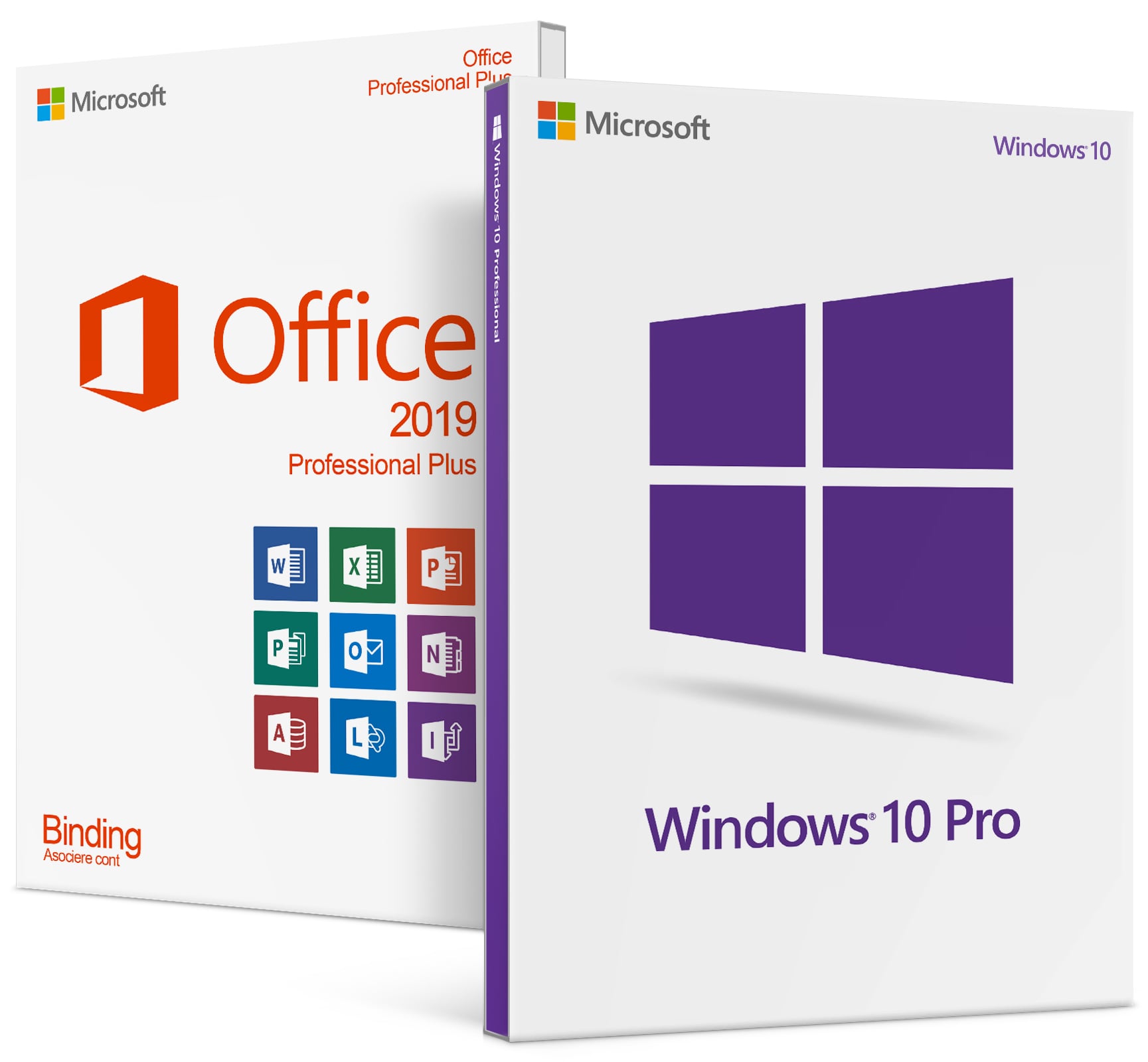 Pachet Windows 10 Pro + Office 2019 Pro Plus Binding