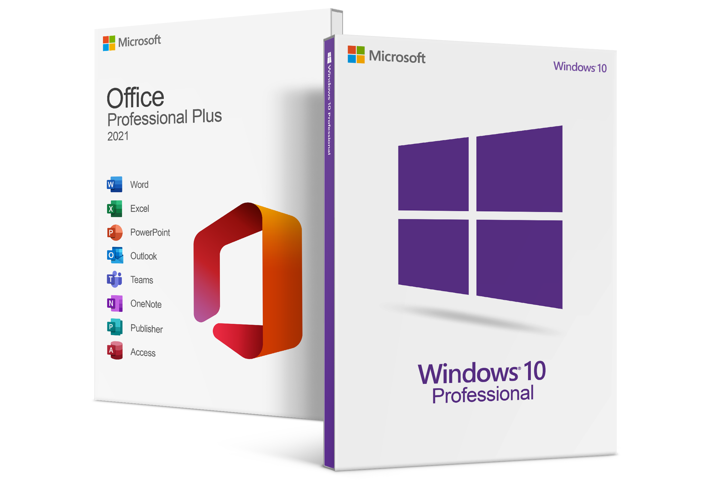 Pachet Windows 10 Pro + Office 2021 Pro Plus Retail Online